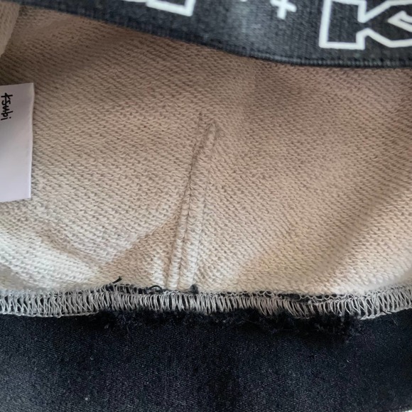 Ksubi Terra Cropped Sweatshirt Back Zip Gray Size Medium - Picture 8 of 10